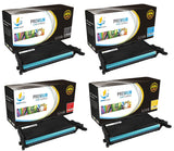 Catch Supplies Replacement Samsung CLP-K660B,CLP-C660B,CLP-M660B,CLP-Y660B Standard Yield Laser Printer Toner Cartridges - Four Pack