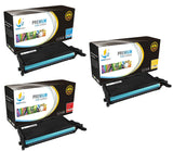 Catch Supplies Replacement Samsung CLP-C660B,CLP-M660B,CLP-Y660B Standard Yield Laser Printer Toner Cartridges - Three Pack