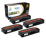 Catch Supplies Replacement Samsung MLT-D115L High Yield Black Toner Cartridge Laser Printer Toner Cartridges - Four Pack