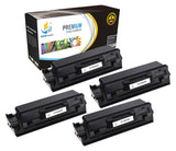 Catch Supplies Replacement Samsung MLT-D204L High Yield Black Toner Cartridge Laser Printer Toner Cartridges - Four Pack