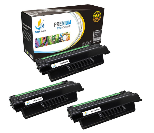 Catch Supplies Replacement Samsung SCX-D5530B Standard Yield Laser Printer Toner Cartridges - Three Pack