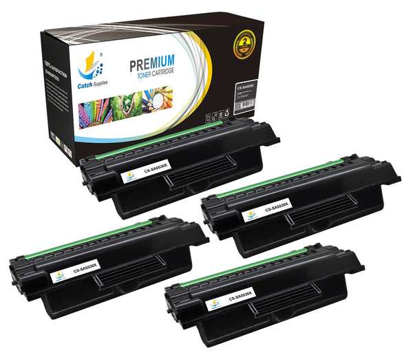 Catch Supplies Replacement Samsung SCX-D5530B Standard Yield Laser Printer Toner Cartridges - Four Pack