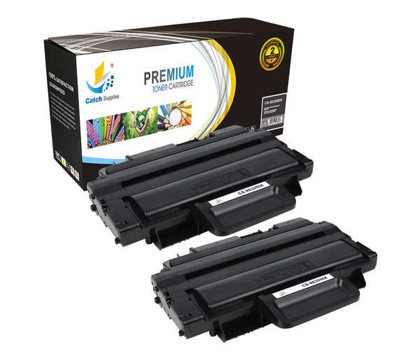 Catch Supplies Replacement Xerox 106R01374 High Yield Black Toner Cartridge Laser Printer Toner Cartridges - Two Pack