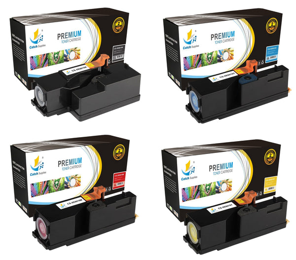 Compatible Xerox 106R01630, 106R01627, 106R01628, 106R01629 Standard-Yield Black, Cyan, Magenta & Yellow Toner Cartridges, 4-Pack, for Phaser 6000 6010 6010N 6015V Printers