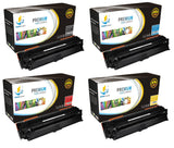 Catch Supplies Replacement HP CE740A,CE741A,CE742A,CE743A Standard Yield Laser Printer Toner Cartridges - Four Pack