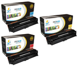 Catch Supplies Replacement HP CE741A,CE742A,CE743A Standard Yield Laser Printer Toner Cartridges - Three Pack