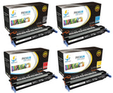 Catch Supplies Replacement HP Q6470A,Q7581A,Q7582A,Q7583A Standard Yield Laser Printer Toner Cartridges - Four Pack