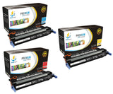 Catch Supplies Replacement HP Q7581A,Q7582A,Q7583A Standard Yield Laser Printer Toner Cartridges - Three Pack