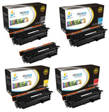 Catch Supplies Replacement HP CE250A,CE251A,CE252A,CE253A Standard Yield Laser Printer Toner Cartridges - Five Pack