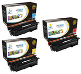 Catch Supplies Replacement HP CE251A,CE252A,CE253A, Standard Yield Laser Printer Toner Cartridges - Three Pack
