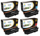 Catch Supplies Replacement HP CE250X,CE251A,CE252A,CE253A High Yield Toner Cartridges Laser Printer Toner Cartridges - Four Pack