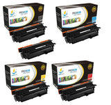 Catch Supplies Replacement HP CE250X,CE251A,CE252A,CE253A High Yield Toner Cartridges Laser Printer Toner Cartridges - Five Pack