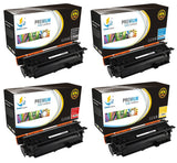 Catch Supplies Replacement HP CE400A,CE401A,CE402A,CE403A Standard Yield Laser Printer Toner Cartridges - Four Pack