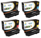 Catch Supplies Replacement HP CE400X,CE401A,CE402A,CE403A High Yield Toner Cartridges Laser Printer Toner Cartridges - Four Pack