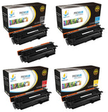 Catch Supplies Replacement HP CE400X,CE401A,CE402A,CE403A High Yield Toner Cartridges Laser Printer Toner Cartridges - Five Pack