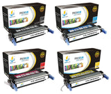 Catch Supplies Replacement HP CB400A,CB401A,CB402A,CB403A Standard Yield Laser Printer Toner Cartridges - Four Pack