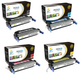 Catch Supplies Replacement HP CB400A,CB401A,CB402A,CB403A Standard Yield Laser Printer Toner Cartridges - Five Pack