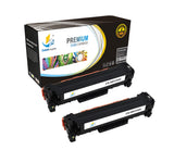 Catch Supplies Replacement HP CE410A Standard Yield Laser Printer Toner Cartridges - Two Pack
