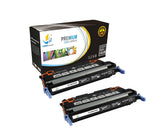 Catch Supplies Replacement HP Q6470A Standard Yield Laser Printer Toner Cartridges - Two Pack
