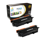 Catch Supplies Replacement HP CE250A Standard Yield Laser Printer Toner Cartridges - Two Pack
