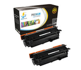 Catch Supplies Replacement HP CE400A Standard Yield Laser Printer Toner Cartridges - Two Pack