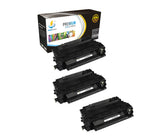 Catch Supplies Replacement HP CE255A Standard Yield Laser Printer Toner Cartridges - Three Pack