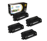 Catch Supplies Replacement HP CE255A Standard Yield Laser Printer Toner Cartridges - Four Pack