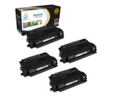 Catch Supplies Replacement HP CE255X High Yield Black Toner Cartridge Laser Printer Toner Cartridges - Four Pack