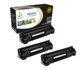 Catch Supplies Replacement HP CE278A Standard Yield Laser Printer Toner Cartridges - Three Pack