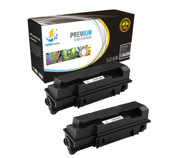 Catch Supplies Replacement Kyocera TK-362 Standard Yield Laser Printer Toner Cartridges - Two Pack