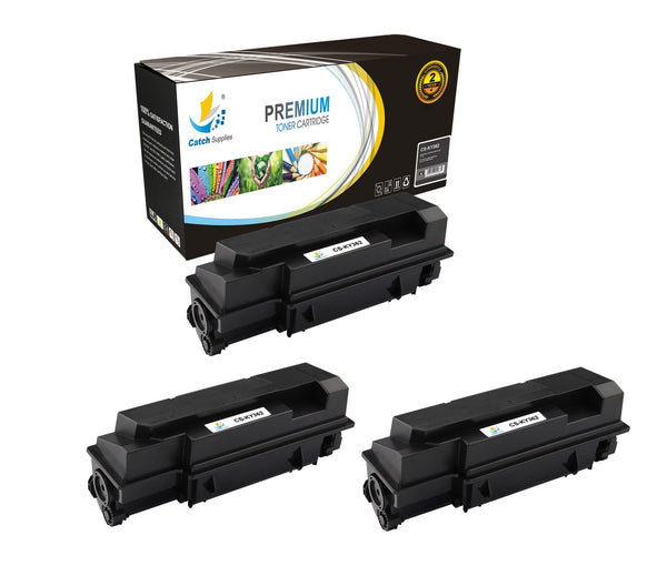 Catch Supplies Replacement Kyocera TK-362 Standard Yield Laser Printer Toner Cartridges - Three Pack