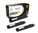 Catch Supplies Replacement Okidata 43979101 Standard Yield Laser Printer Toner Cartridges - Three Pack
