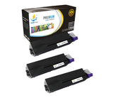 Catch Supplies Replacement Okidata 44574701 Standard Yield Laser Printer Toner Cartridges - Three Pack