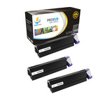 Catch Supplies Replacement Okidata 44574901 Standard Yield Laser Printer Toner Cartridges - Three Pack
