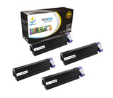 Catch Supplies Replacement Okidata 44574901 Standard Yield Laser Printer Toner Cartridges - Four Pack
