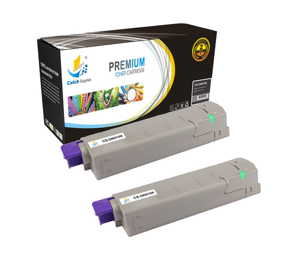 Compatible Okidata 44315304 Standard Yield Laser Printer Toner Cartridges - Two Pack
