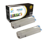 Catch Supplies Replacement Okidata 43865720 Standard Yield Laser Printer Toner Cartridges - Two Pack