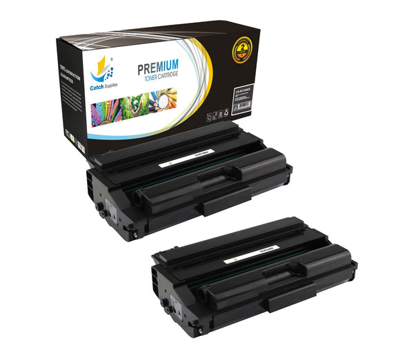 Catch Supplies Replacement Ricoh 406465 Standard Yield Laser Printer Toner Cartridges - Two Pack