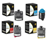 Catch Supplies Replacement Samsung CLP-K300A,CLP-C300A,CLP-M300A,CLP-Y300A Standard Yield Laser Printer Toner Cartridges - Four Pack
